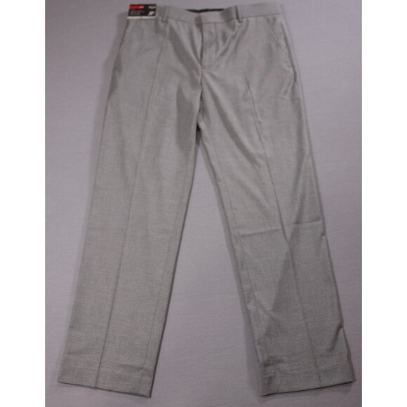 JF J.Ferrar Mens Slim Gray Stretch Dress Pants Flat Front New With Tag 36" X 32" - Picture 5 of 11